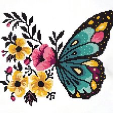 Оригинал схемы вышивки «бабочка» (№2660287)