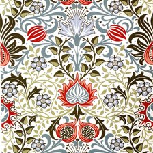 Схема вышивки «Цветы Морриса»