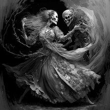 Схема вышивки «Танец смерти.»