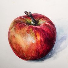 Схема вышивки «Красное яблоко»