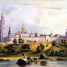 Оригинал схемы вышивки «Луи Бишбуа. "Симонов монастырь", 1846 год.» (№2678315)