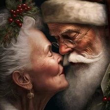 Схема вышивки «Mr and Mrs Claus»