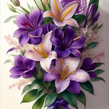 Оригинал схемы вышивки «Букет цветов» (№2683127)