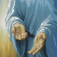 Схема вышивки «Руки Господа»