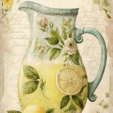 Оригинал схемы вышивки «Кувшин с лимонами» (№2689939)