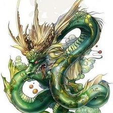 Схема вышивки «дракон»