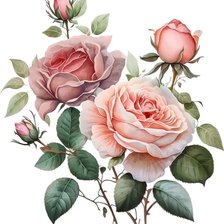 Оригинал схемы вышивки «Розы» (№2692221)