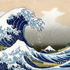 Оригинал схемы вышивки «Большая волна в канагаве» (№2702809)