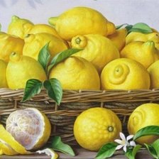 Оригинал схемы вышивки «Лимоны» (№2707789)