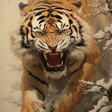 Оригинал схемы вышивки «Тигр» (№2722755)