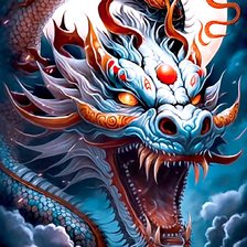 Оригинал схемы вышивки «Китайский дракон» (№2723173)