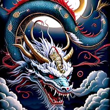 Оригинал схемы вышивки «Китайский дракон 2» (№2723177)