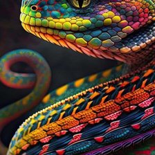 Оригинал схемы вышивки «Змея» (№2725886)