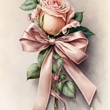 Оригинал схемы вышивки «Роза в подарок» (№2726333)