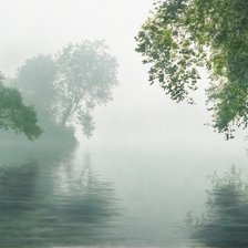 Схема вышивки «Туман над рекой»
