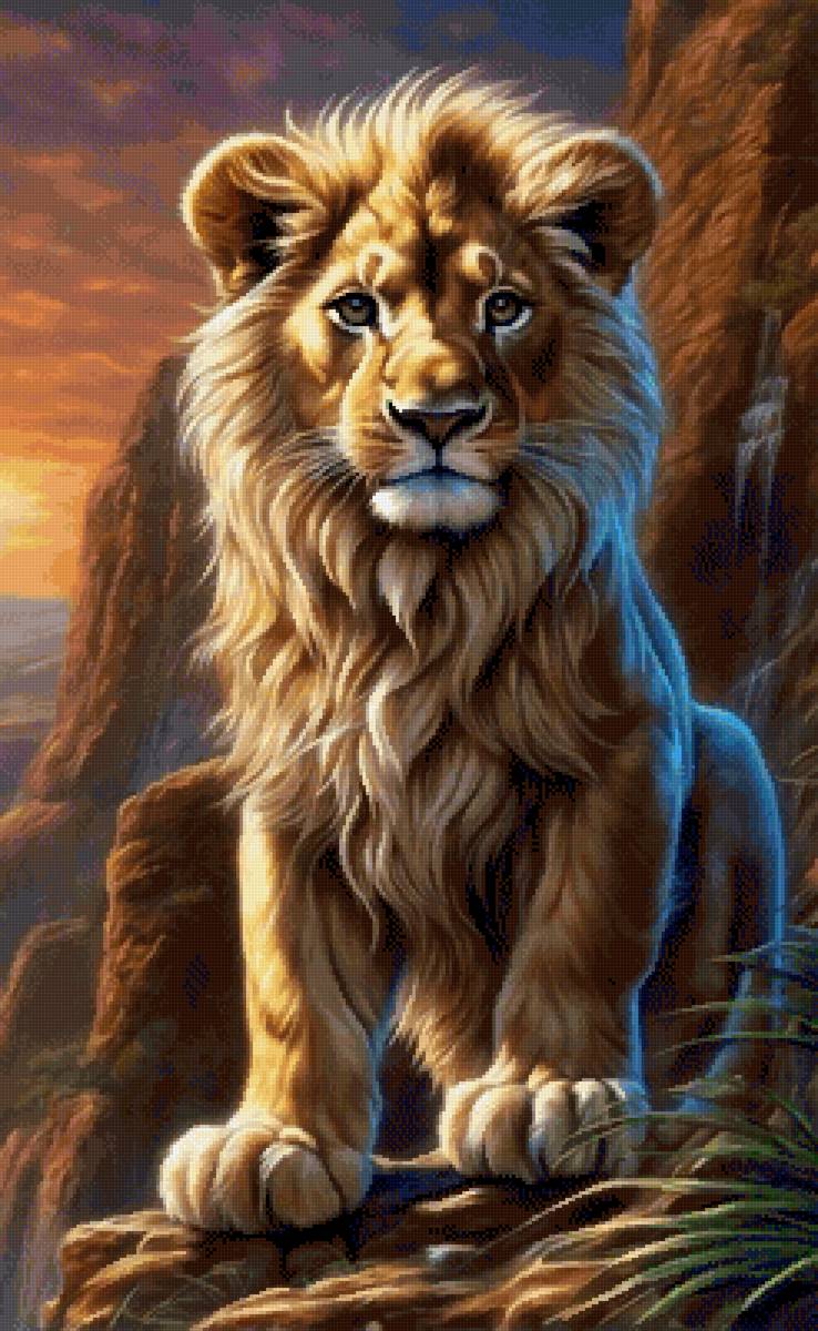 Будущий король - животные, дикие кошки, лев - предпросмотр