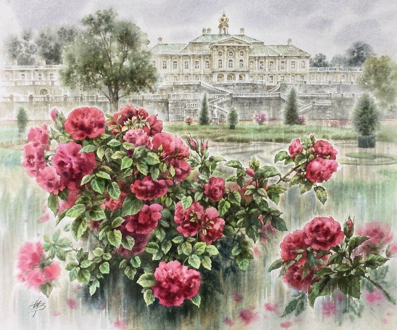 Дворцовые тайны - розы, дворец - оригинал
