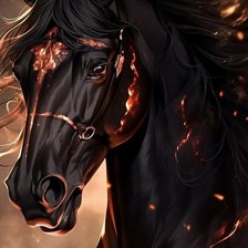Оригинал схемы вышивки «год огненной лошади» (№2731000)