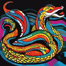 Схема вышивки «Змей»
