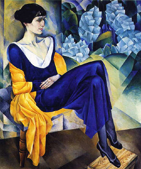 Натан Альтман Портрет Анны Ахматовой - женщина, портрет, живопись - оригинал
