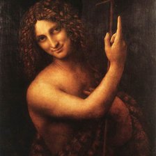 Схема вышивки «Святой Иоанн Креститель. Леонардо Да Винчи»