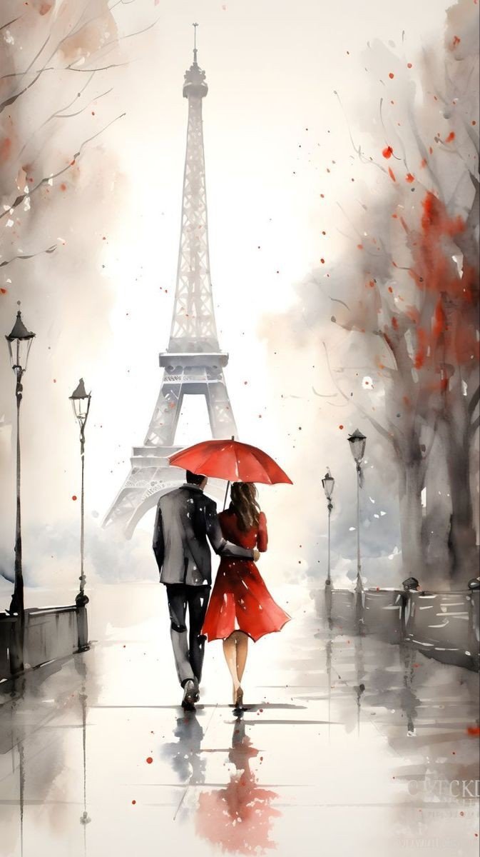Париж - париж, дождь, пара - оригинал