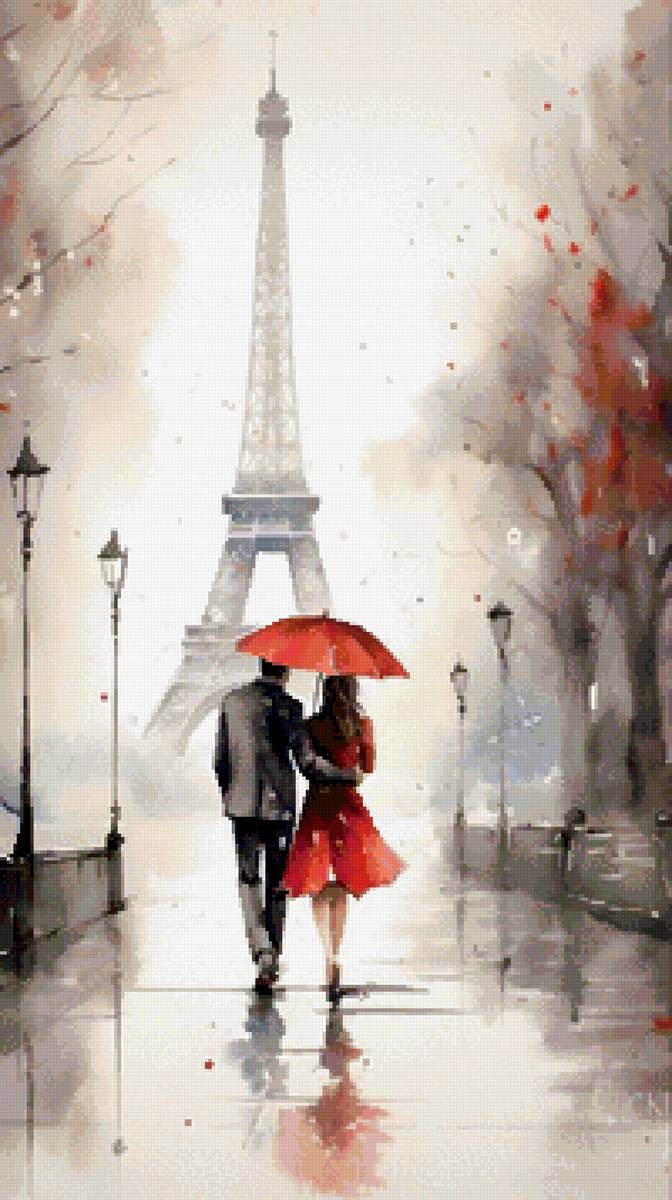 Париж - пара, дождь, париж - предпросмотр