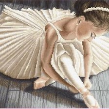 Схема вышивки «маленькая балерина»