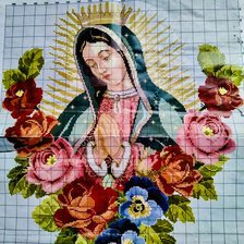 Схема вышивки «virgen de Guadalupe»