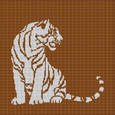 Оригинал схемы вышивки «tigr» (№2780276)