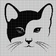 Оригинал схемы вышивки «кошки» (№2780278)