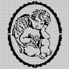 Оригинал схемы вышивки «ангел» (№2780280)