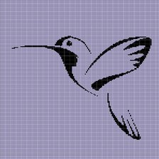 Оригинал схемы вышивки «колибри» (№2780284)