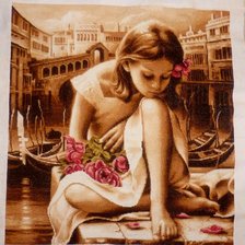 Процесс «"Розы Венеции" (Фантазия), по картине А. Брагинского "Консуэло"»