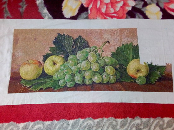 Этап процесса «Яблоки и виноград»