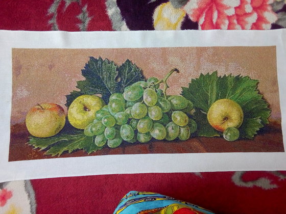Этап процесса «Яблоки и виноград»