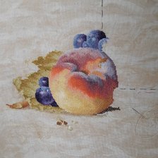 Процесс «Натюрморт с персиками»