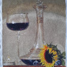 Процесс «Натюрморт в вином и подсолнухом»