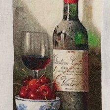 Работа ««Bonny Art 0004-РВ Красное вино и черешня»»